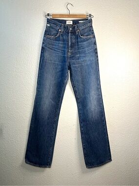 Citizens of Humanity sz 22 Annina Premium Vintage Wide Leg Jeans USA Org Cotton